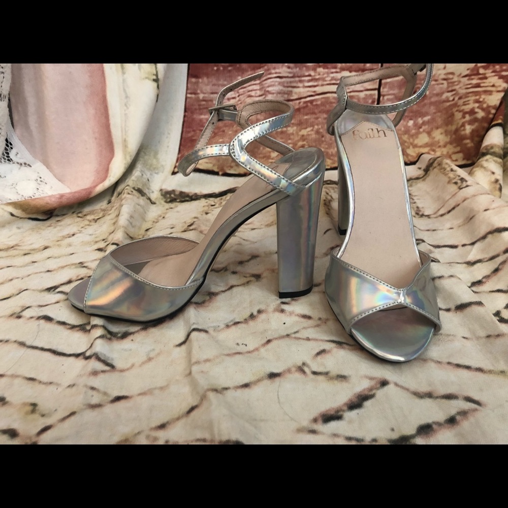 Metallic heels